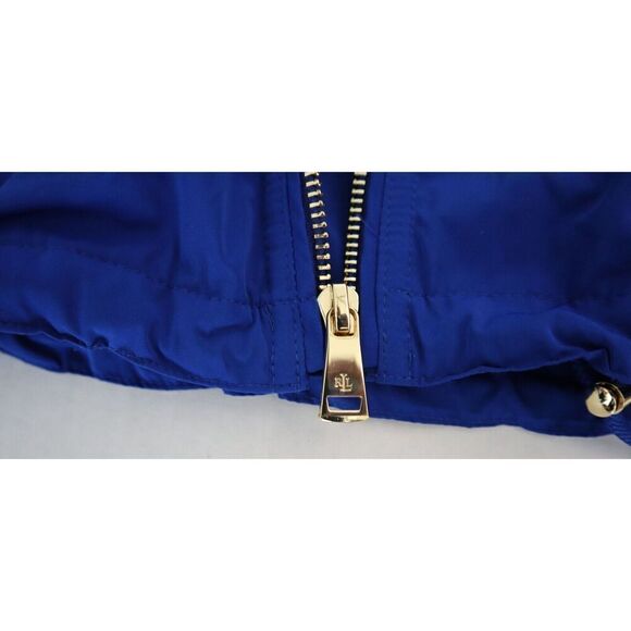 Lauren Ralph Lauren Women Sz M Blue Multi Colorblock Full Zip Hooded Jacket - Picture 12 of 12